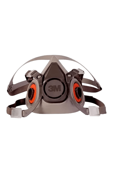 Respirador media cara 3M 6200 sin filtros - SKU ESI-CABEZA-005, Protección para cabeza, vista, audición y respiración