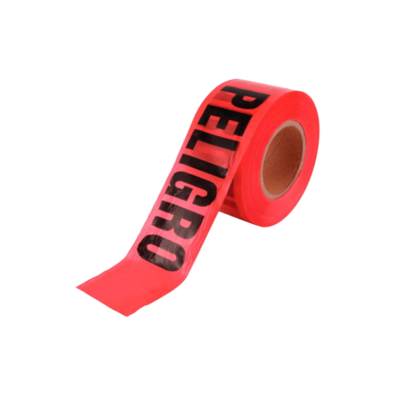 Rollo cinta de peligro roja 3 x 1000 yardas - SKU ESI-SENALIZACION-003, Señalización y control de áreas